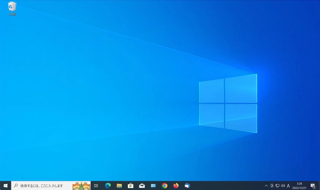 Windows10のデスクトップ画面
